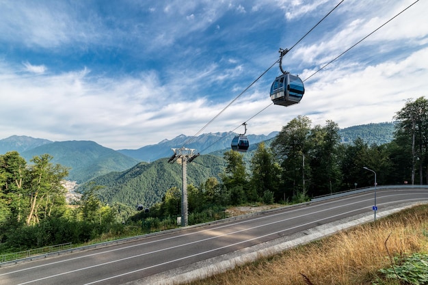 Bergbahn Sonniger Sommertag