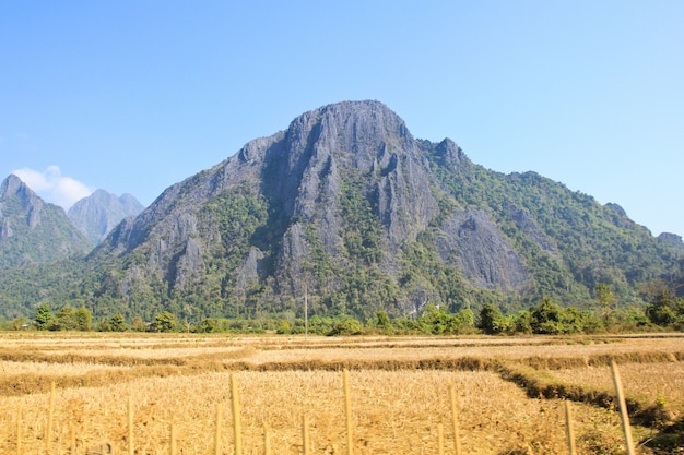 Bergblick in Vang Vieng