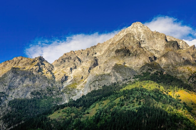 Bergblick Sonntag Felsen Usba Georgien