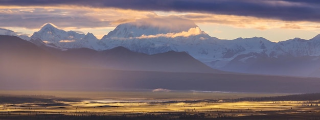 Berge auf Alaska