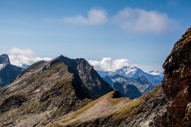 Foto berge im nationalpark hohe tauern in alpen in österreich oberflächen