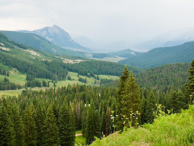 Berge in Crested Butte, Colorado.