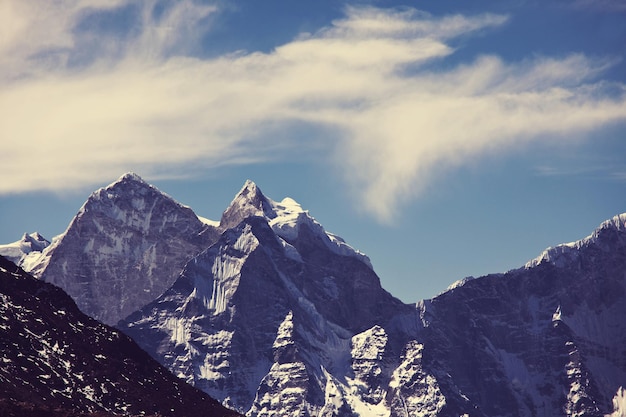 Berge in der Region Sagarmatha, Himalaya