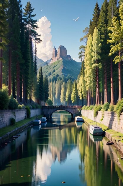 Berge Klippen Steinpfeiler Grasweg Natur Landschaft Tapeten Hintergrundfotografie