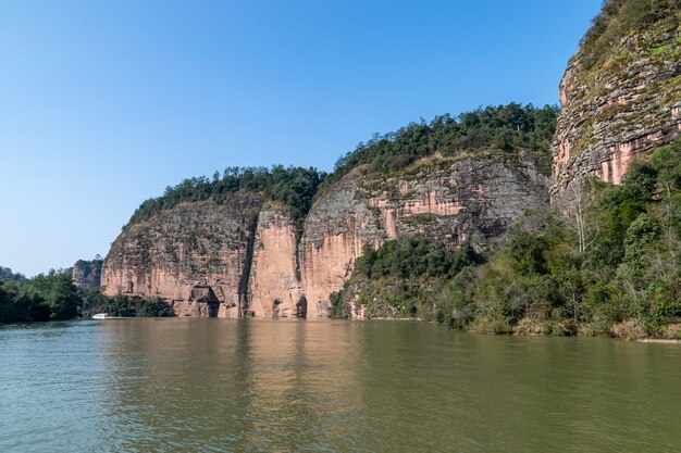 Berge mit Weltgeologie und Danxia-Landschaft