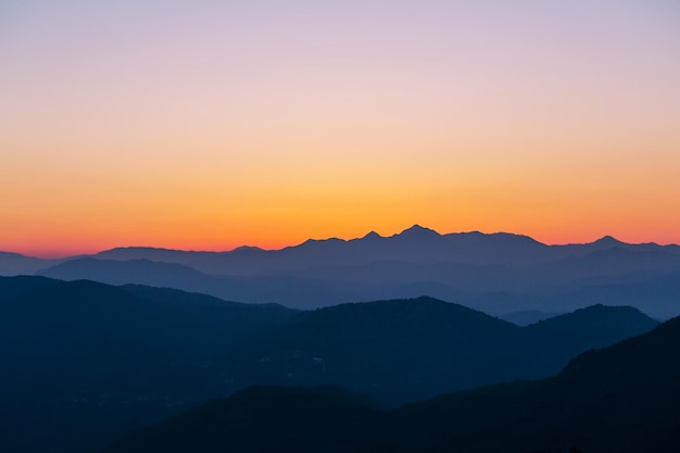 Berge Silhouette