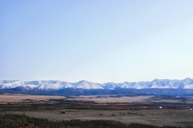 berge tibet hochebene, landschaft china tibetisches panorama schneebedeckte berge