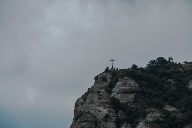 Berge und das Kloster Montserrat. Barcelona. Spanien