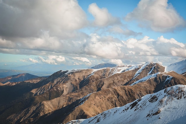 Berge und Natur in Neuseeland Ozeanien Blauer Himmel und Schnee