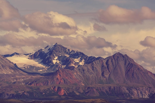 Berge von Alaska im Sommer