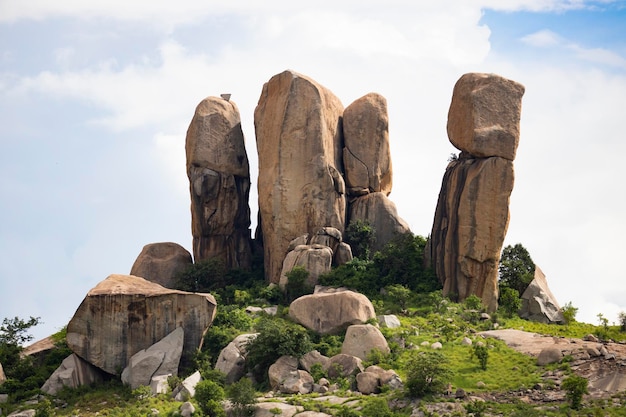 Bergfelsen aus nächster Nähe