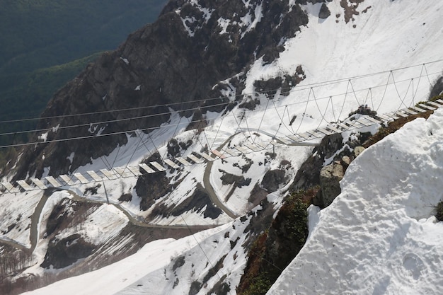 Berggipfel im Schnee