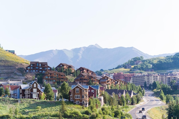 Berghäuser in Crested Butte, Colorado.