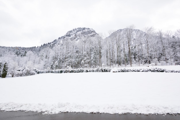 Berglandschaft Abdeckung Schnee in Europa