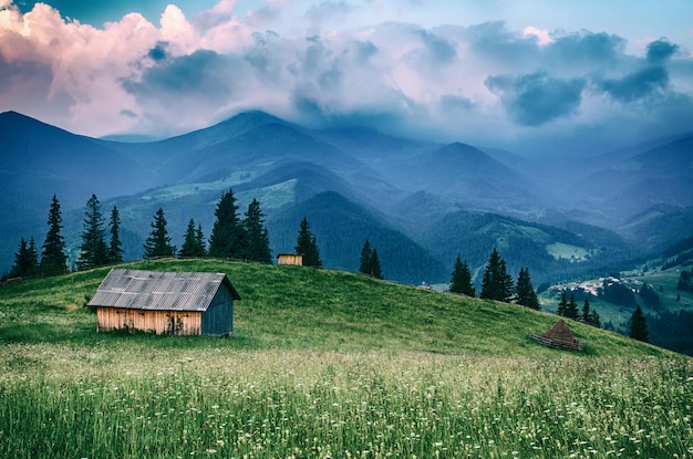 Berglandschaft der Karpaten