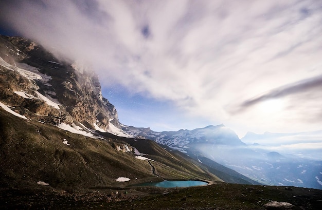 Berglandschaft des Sees