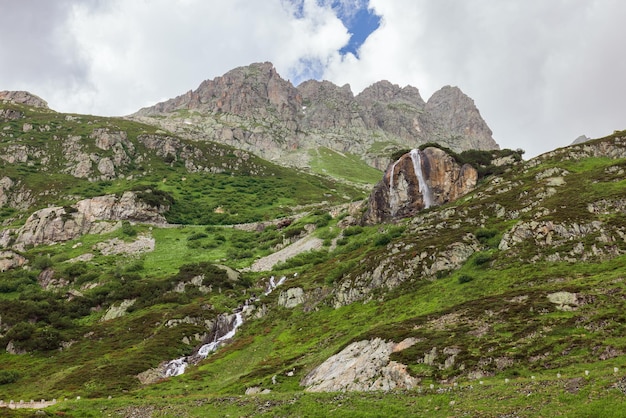 Berglandschaft des Sustenpasses in den Schweizer Alpen