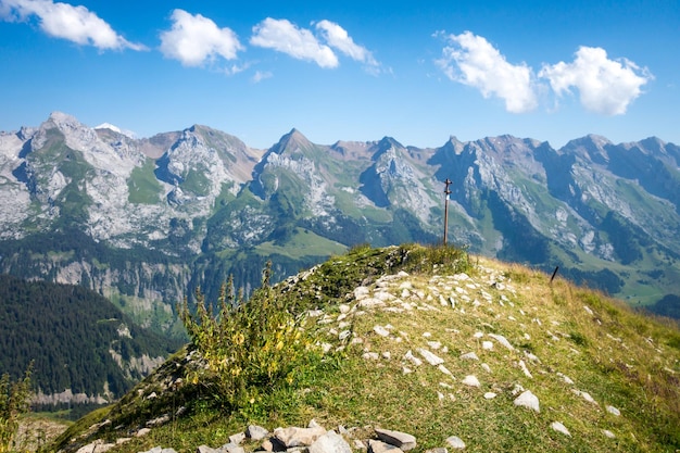 Berglandschaft im Grand-Bornand, Haute-Savoie, Frankreich