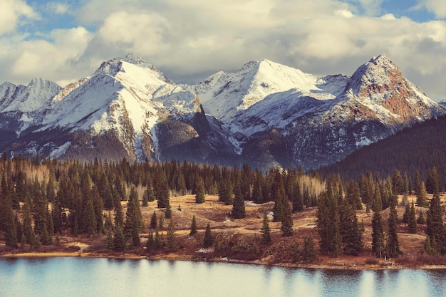 Berglandschaft in Colorado Rocky Mountains, Colorado, Vereinigte Staaten.