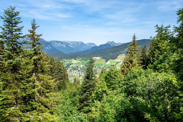 Berglandschaft in La Clusaz Hautesavoie Frankreich