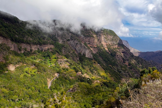 Berglandschaft Insel La Gomera Die Kanarischen Inseln