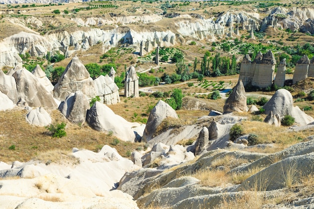 Berglandschaft. Kappadokien, Anatolien, Türkei.