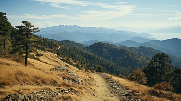 Berglandschaft Panoramabild HD 8K Tapete Fotografisches Bild