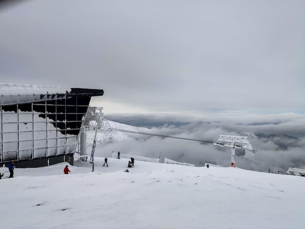 Bergstation des Skigebiets Jasna in der slowakischen Wintersaison