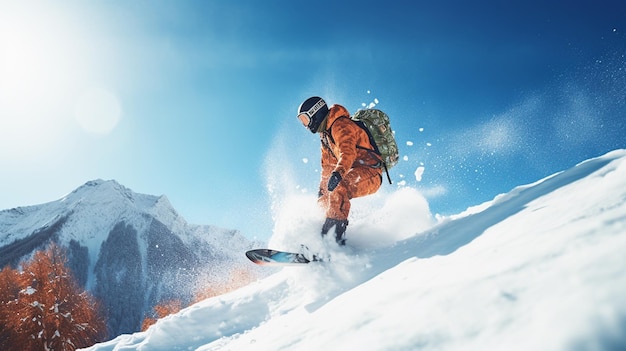 Bergsteiger beim Backcountry-Skifahren