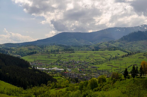 Bergtäler und Wälder