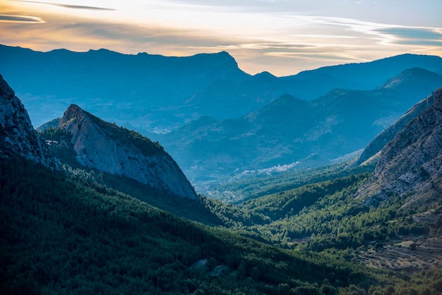 Bergtal Schlucht de l'Arc, Alicante, Sella, Spanien