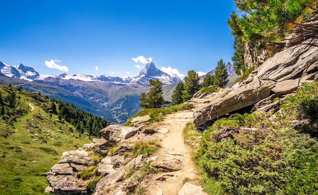 Bergweg zum Matterhorn