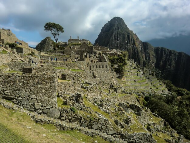 Bergzitadelle Machu Picchu des Inka-Reiches in Cusco Cuzco Peru