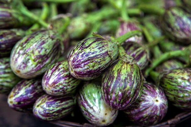 Berinjelas no mercado