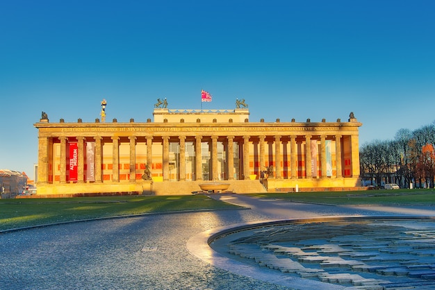 Berlin Altes Museum Lustgarten las primeras luces del sol