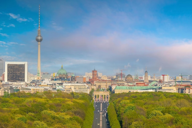 Berliner Innenstadt Skyline Stadtbild von Deutschland