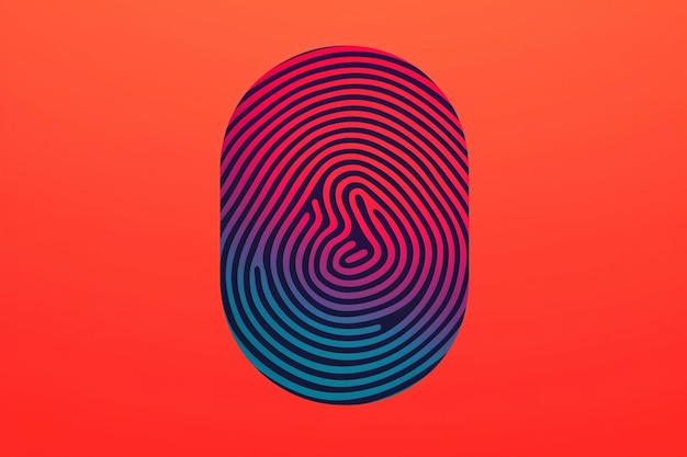 Überprüfung der Identität per Fingerabdruck. Schutz persönlicher Daten. Entsperren per Fingerabdruck
