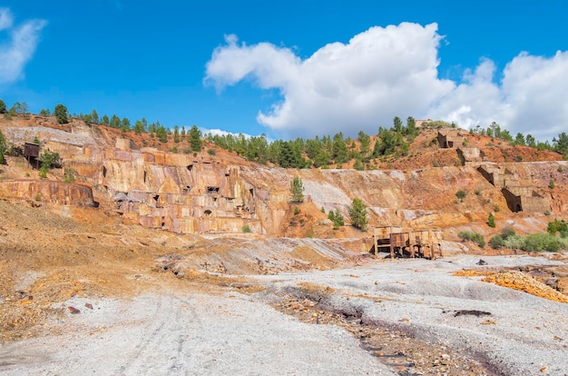 Überreste der alten Minen von Riotinto in Huelva, Spanien