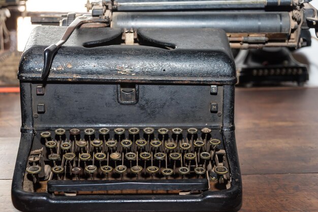 Überreste einer alten Schreibmaschine