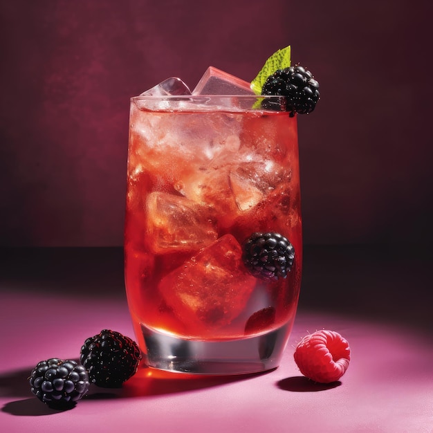Berry cocktail Generate Ai