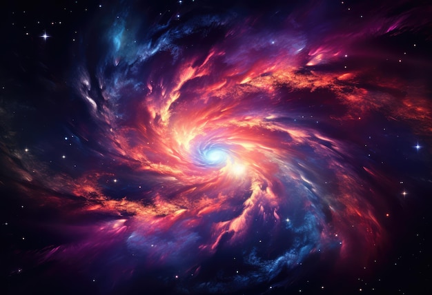 Übersehen Sie den Spiralgalaxiennebel der Galaxie im Universum