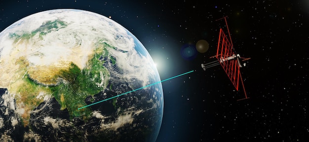 Übertragung elektrischer Energie aus dem Weltraum drahtlose Stromübertragung außerirdische Sonnenenergie