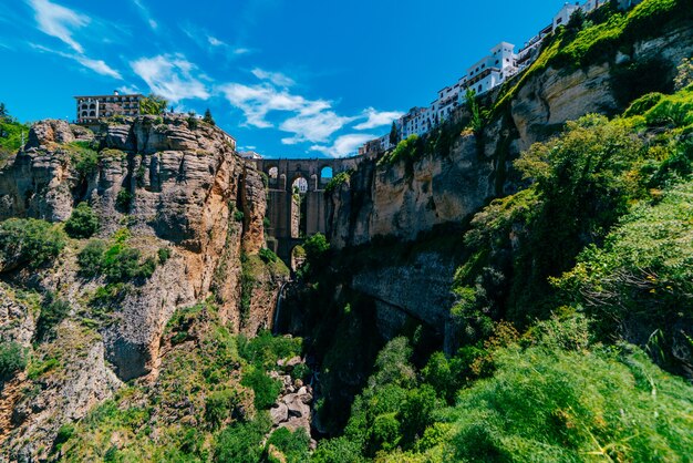 Berühmte Aussicht der Ronda-Brücke