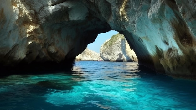 Berühmte blaue Höhlen, eine außergewöhnliche Meereslandschaft mit herrlichen geologischen Formationen, wunderschöne Landschaft