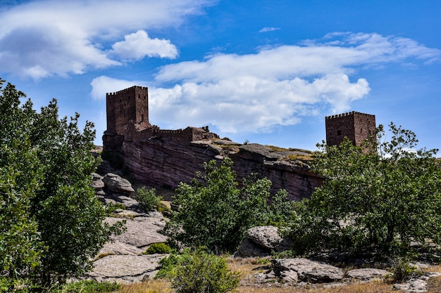 Berühmte Burg von Zafra in Guadalajara Spanien