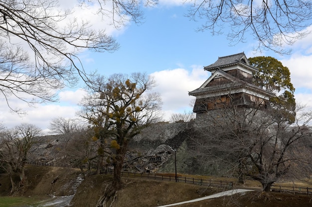 Berühmte Landschaft der Burg Kumamoto im nördlichen Kyushu Japan