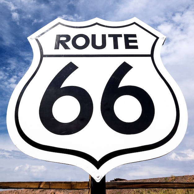 Berühmte nostalgische Route 66 Zeichen