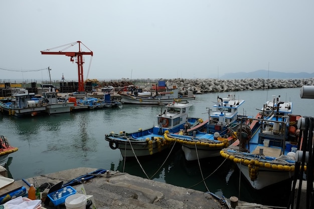 Berühmter haeundae-strand in busan südkorea