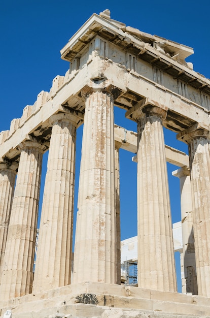 Berühmter Parthenontempel in der Akropolis, Athen, Griechenland.