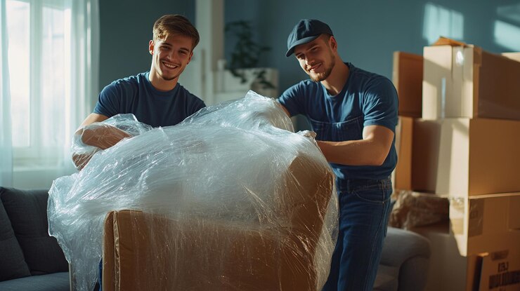Foto berufliche umzugslieferanten arbeiten